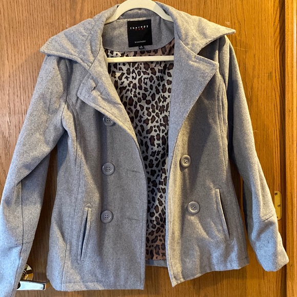 therapy Jackets & Blazers - ✨HP✨Therapy Grey Button-Up Pea Coat